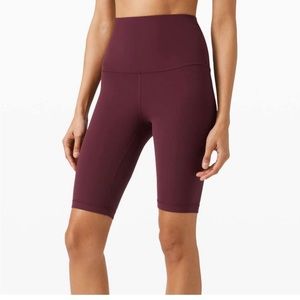 Worn once, Lululemon Align High-Rise shorts 10”.